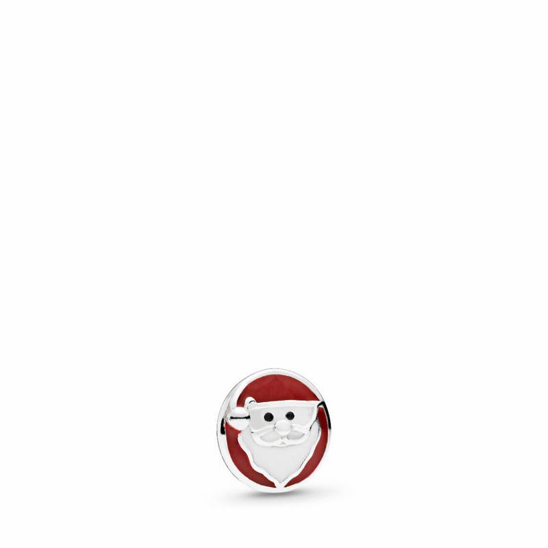 Pandora Jolly Santa Petite Locket Charm Online NZ, Sterling Silver (084196-IJQ)